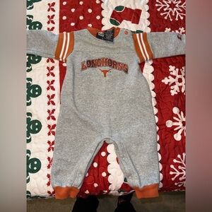 STARTER Gray and Orange Longhorns Kids Footie